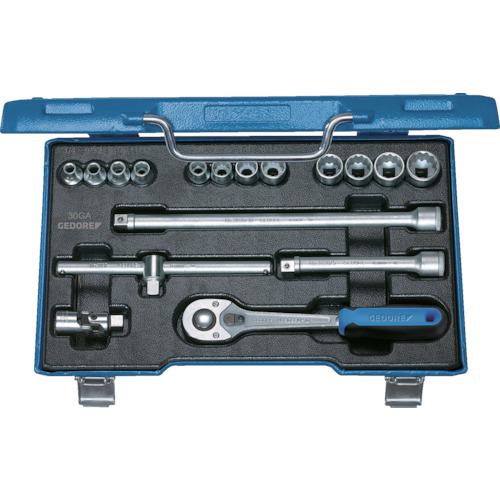 ■GEDORE 【売切廃番】 ソケットセット 3/8 D 30 GAU‐10〔品番:6239540〕【8551302:0】[店頭受取不可]