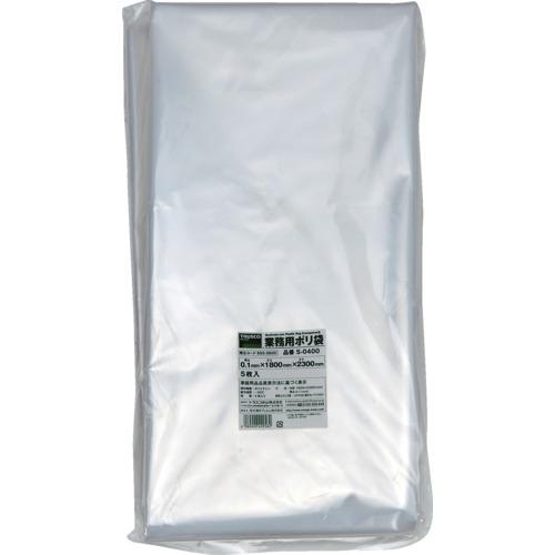 ■TRUSCO 業務用ポリ袋0.1×400L 5枚入〔品番:S0400〕【8552600:0】[店頭受取不可] 8,753円