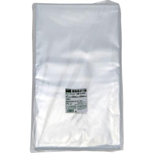 ■TRUSCO 業務用ポリ袋0.1×600L 3枚入〔品番:S0600〕【8552602:0】[店頭受取不可]