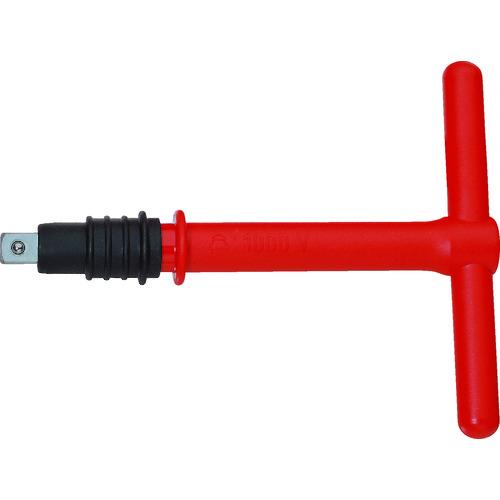 ■GEDORE 【売切廃番】 絶縁T形ハンドル 抜落ち防止タイプ 差込角12.5mm〔品番:6124720〕【8556602:0】[店頭受取不可] 7,440円