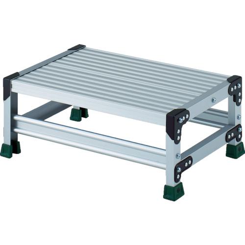 ■TRUSCO アルミ合金製作業台 1段 高さ0.25m 天板600×400〔品番:TSF1625〕【8557676:0】[店頭受取不可]