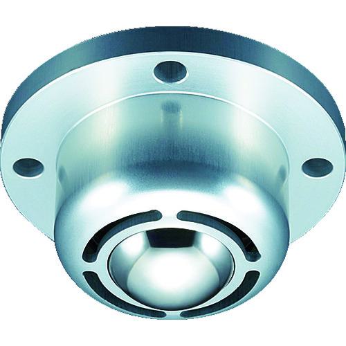 ■プレインベア ボールキャスター ゴミ排出スリット付 下向き用 フランジタイプ スチール製 PVS260FM 許容荷重500kg〔品番:PVS260FM〕【8560314:0】[店頭受取不可]