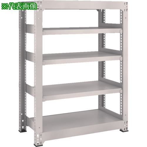 ■TRUSCO スチールラック M3型中量棚 900×1121×H1200 5段 単体 ネオグレー〔品番:M343125〕【8563963:0】[直送DS][店頭受取不可]