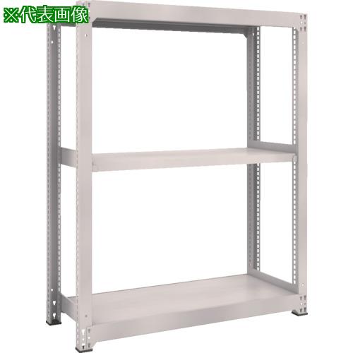 ■TRUSCO スチールラック M3型中量棚 900×1121×H1500 3段 単体 ネオグレー〔品番:M353123〕【8563971:0】[直送DS][店頭受取不可]