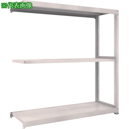 ■TRUSCO スチールラック M3型中量棚 1800×1121×H1800 3段 連結 ネオグレー〔品番:M366123B〕【8564002:0】[直送DS][店頭受取不可]