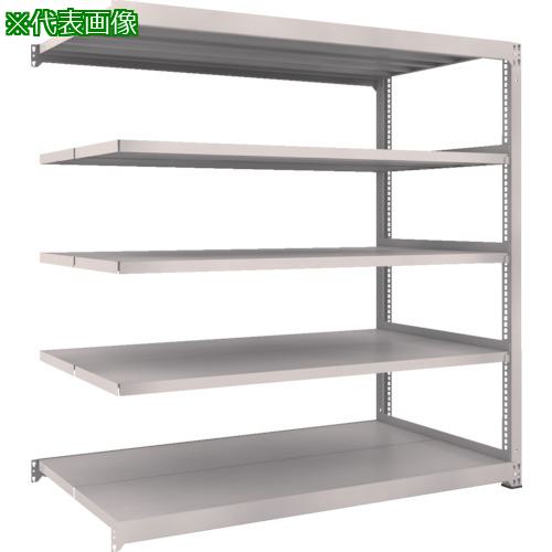 ■TRUSCO スチールラック M3型中量棚 1500×1121×H1800 5段 連結 ネオグレー〔品番:M365125B〕【8564017:0】[直送DS][店頭受取不可]