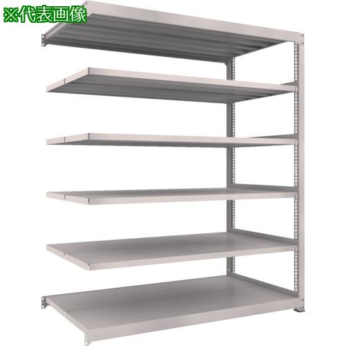 ■TRUSCO スチールラック M3型中量棚 1200×1121×H2100 6段 連結 ネオグレー〔品番:M374126B〕【8564040:0】[直送DS][店頭受取不可]