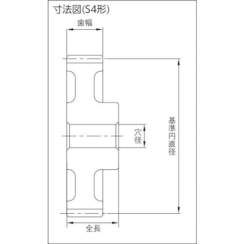 ■KHK 平歯車 SS3-100 並歯〔品番:SS3100〕【8565337:0】[店頭受取不可]_1