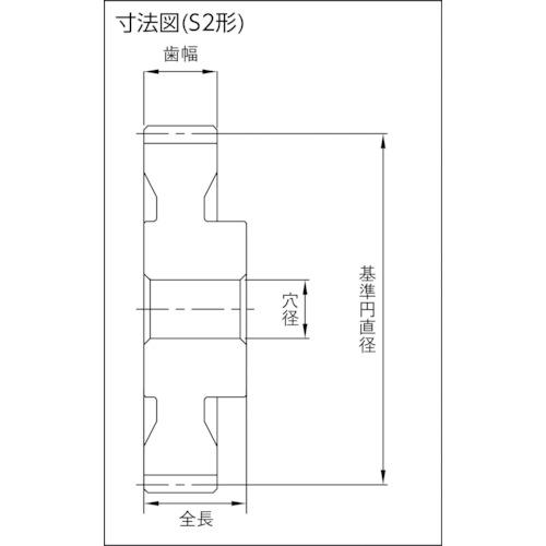 ■KHK 平歯車 SS4-54 並歯〔品番:SS454〕【8565419:0】[店頭受取不可]_1