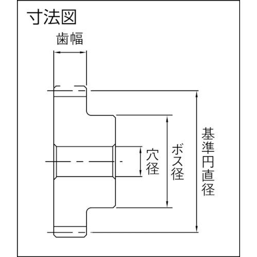 ■KHK CP歯研平歯車SSCPG10-40〔品番:SSCPG1040〕【8565579:0】[店頭受取不可]