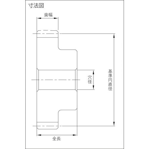 ■KHK 歯研平歯車 SSG4-42 並歯〔品番:SSG442〕【8565780:0】[店頭受取不可]_1