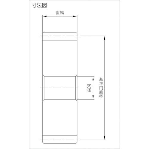 ■KHK ステンレス平歯車SUSA4-40〔品番:SUSA440〕【8566027:0】[店頭受取不可]_1