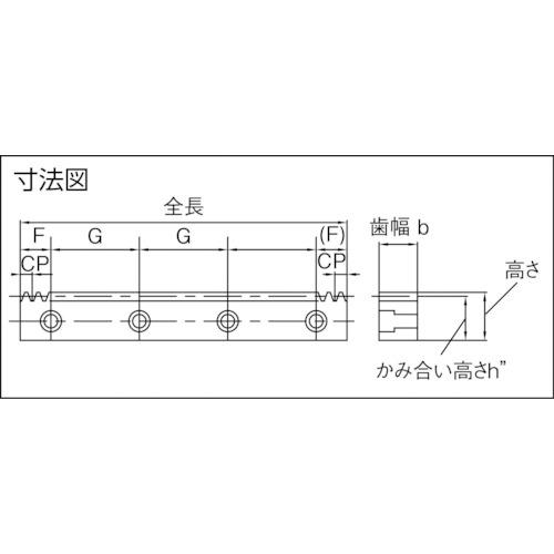 ■KHK CPラック SRCPFD10-1000 並歯〔品番:SRCPFD101000〕【8566349:0】[店頭受取不可]_1