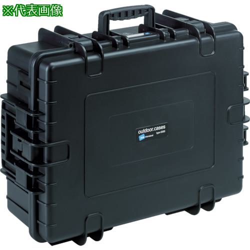 ■B&W プロテクタケース 6000 黒 ウレタンフォーム付き〔品番:6000BSI〕【8596139:0】[店頭受取不可]