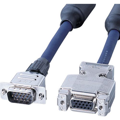 ■SANWA ディスプレイケーブル 延長用メタルコネクタタイプ〔品番:KBCHD157FN〕【8641475:0】[店頭受取不可]