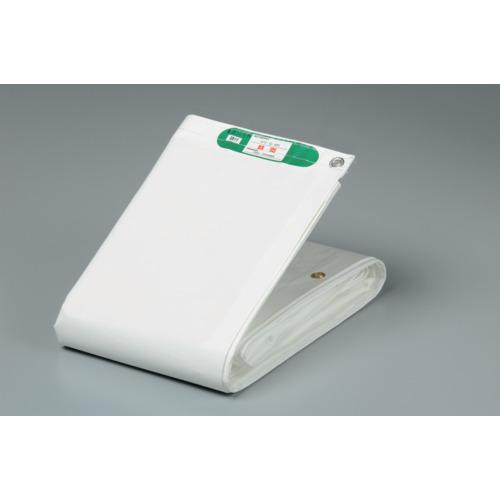 ■萩原 ターピー PE防炎シート ホワイト コンパクト 3.6m×5.4m〔品番:PEB3654〕【8684475:0】[店頭受取不可]
