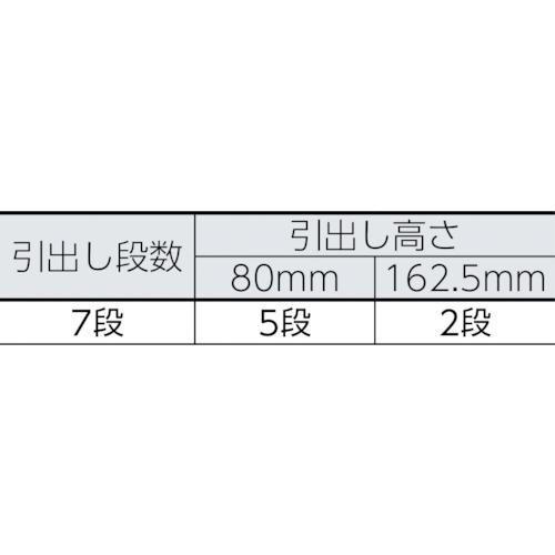 ■【在庫限り】GEDORE ツールトロリー 引出7段 80x5 162.5x2(2977311)〔品番:3096920〕【8687855:0】[直送DS][店頭受取不可]