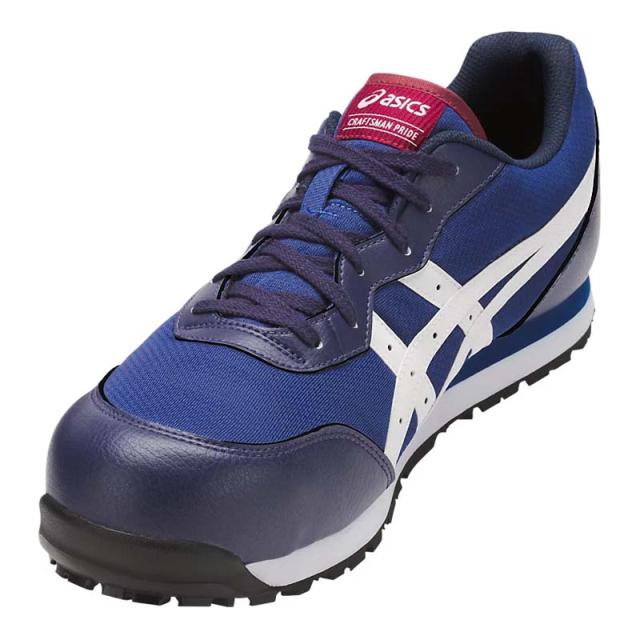 即納在庫品 アシックス 安全靴 ウィンジョブ CP201 3E相当 ローカット 紐タイプ インディゴブルー×ホワイト 27.5cm セーフティシューズ 作業靴 先芯 FCP201.4901
