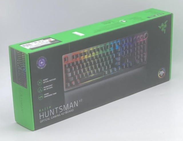 中古 箱付 完品 Razer ゲーミングキーボード Huntsman V2 JP Clicky