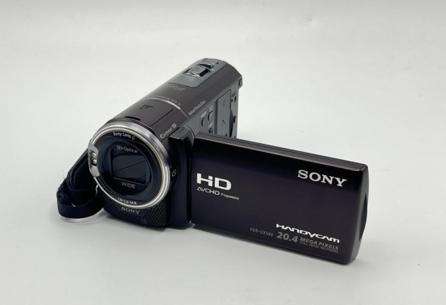 テレビで話題 SONY デジタルHDビデオカメラ HDR-CX590V ボルドー