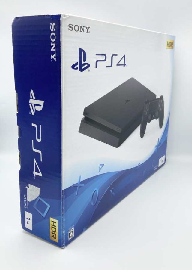 中古 箱付 完品 PlayStation 4 ジェット・ブラック 1TB (CUH-2100BB01