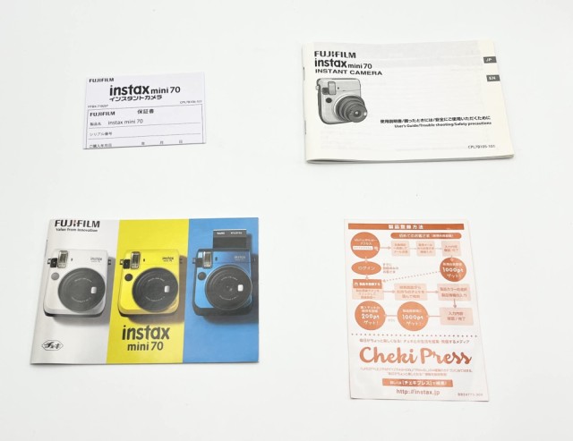 箱付 中古 完品 FUJIFILM インスタントカメラ チェキ instax mini 70