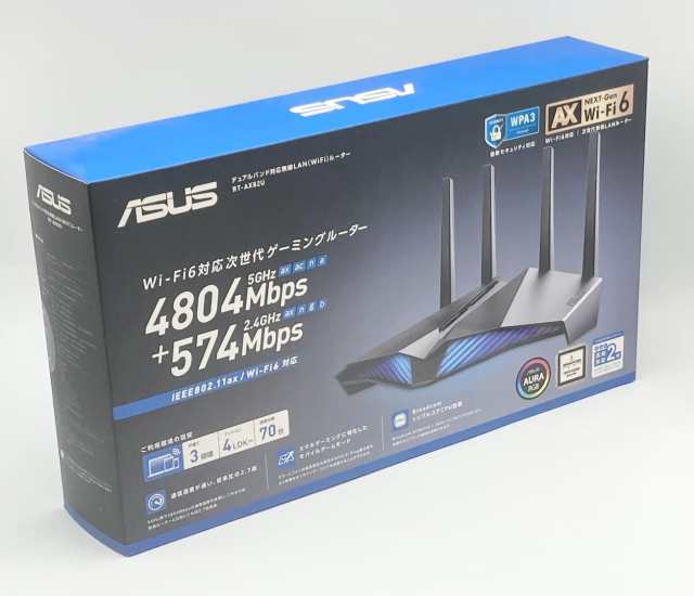 箱付 中古 完品 ASUS 旧モデル ASUS WiFi 無線 ルーターRT-AX82U