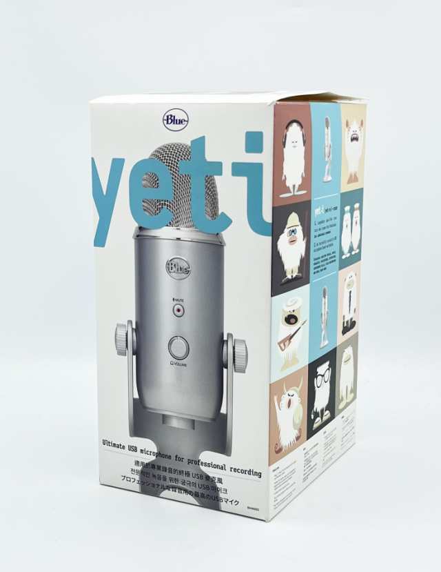 箱付 中古 完品 ロジクール G Blue Yeti Silver ゲーミングマイク