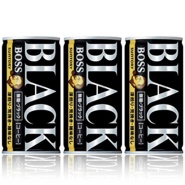 【セール】「90本」ボス　無糖　ブラック　缶　185g ×30本×3箱　サントリー　BOSS　コーヒーの通販は 5,524円