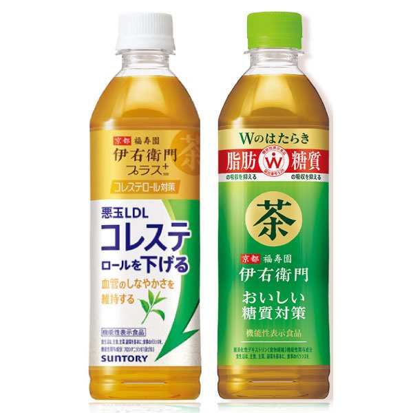 【セール】「48本」伊右衛門セット コレステロール対策 おいしい糖質対策 500ml ×24本×各1箱 機能性表示食品 サントリーの通販は