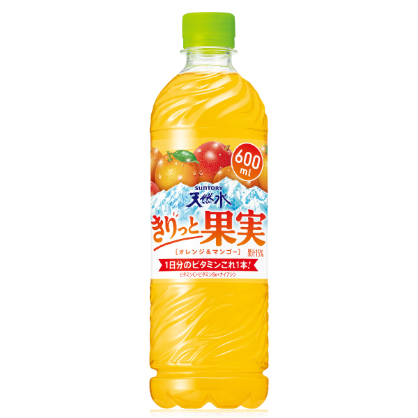 セール】「24本」きりっと果実 オレンジ＆マンゴー 600ml ×24本