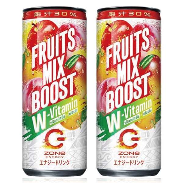 セール】「60本」ZONe ENERGY FRUITS MIX BOOST PEACH 缶 240ml