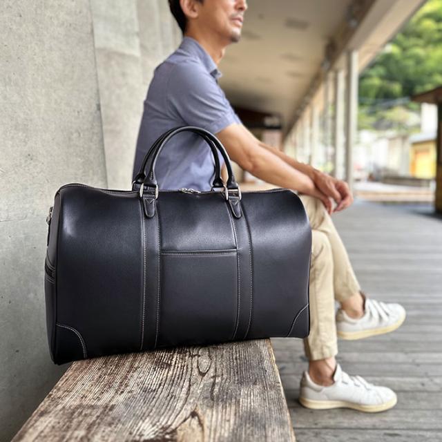 ボストンバッグ メンズ 2way KBN10458 大容量 2泊 3泊 スポーツ 旅行 ジム 出張 ゴルフ ビジネス 旅行カバン 黒 チョコ CRADLE RIVER 送料無料の通販は