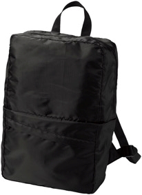 48個 変身リュック＆ショルダーバッグ 36521 リュックサック リュック ショルダーバッグ 2WAYバッグ 買い物 お出かけ 日常使いに最適 シンプル 無地ブラック 男女兼用 送料無料