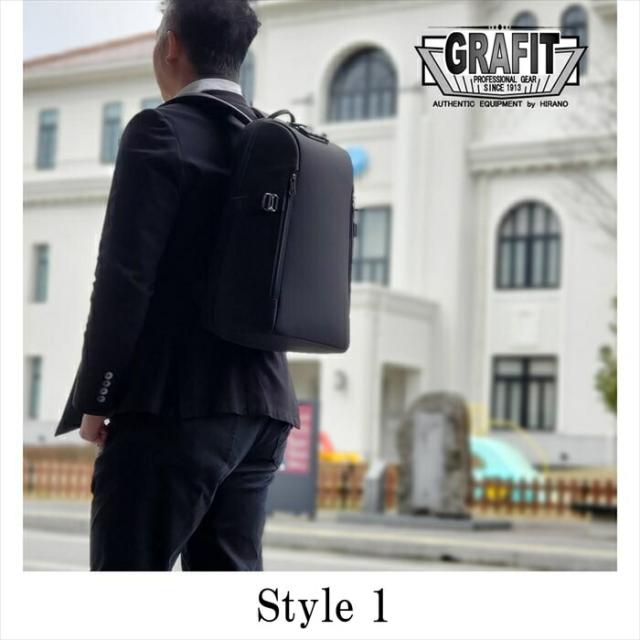 ビジネスバッグ 42576-01 ビジネスリュック リュック A4ファイル ダイヤルロック付き タブレット対応 通勤 自転車 黒 KBN42576 グラフィット GRAFIT 送料無料