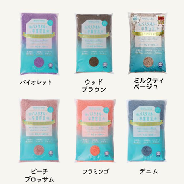 バスタオル 卒業宣言 10枚セット ミニバスタオル 日本製 おぼろタオル