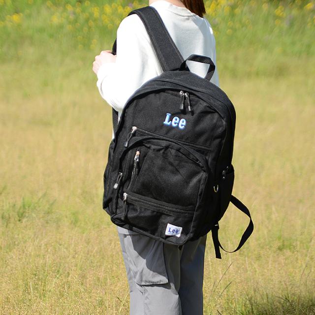 ヘアドライタオル,トートバッグどちらかプレゼント! Lee リー リュック ピンク ブルー 累計販売本数3万本OVER！ B4 425937 LEE lee 送料無料 万博 大容量 デイパック バックパック リュック 学生 通学 多機能 PC タブレット 高校 大学 学校 35.5L 多収納 多ポケット 撥水_8
