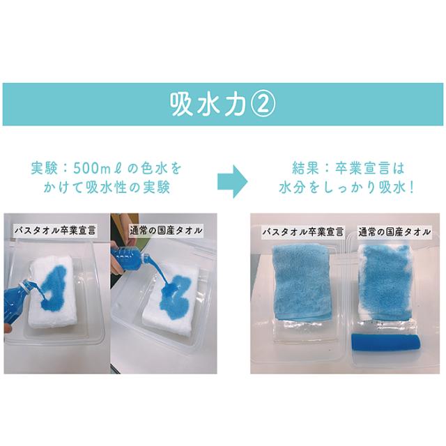 バスタオル 卒業宣言 10枚セット ミニバスタオル 日本製 おぼろタオル