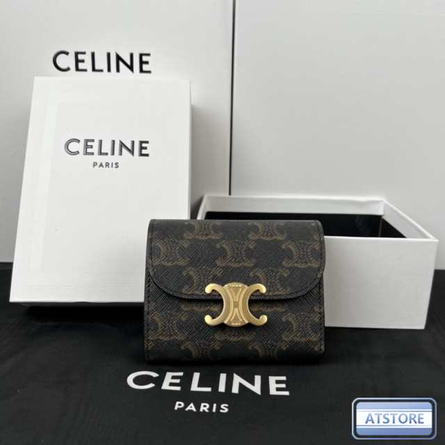 数量限定」CELINE セリーヌ celine スモール ウォレット トリオンフ 