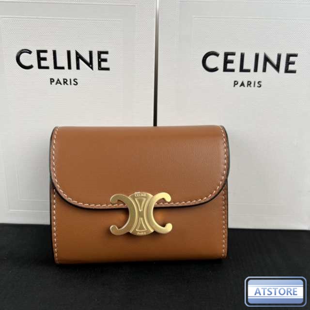 「数量限定」CELINE セリーヌ celine スモール ウォレット トリオンフ 財布 シャイニーカーフスキン レディース 送料無料  ファッション｜au PAY マーケット