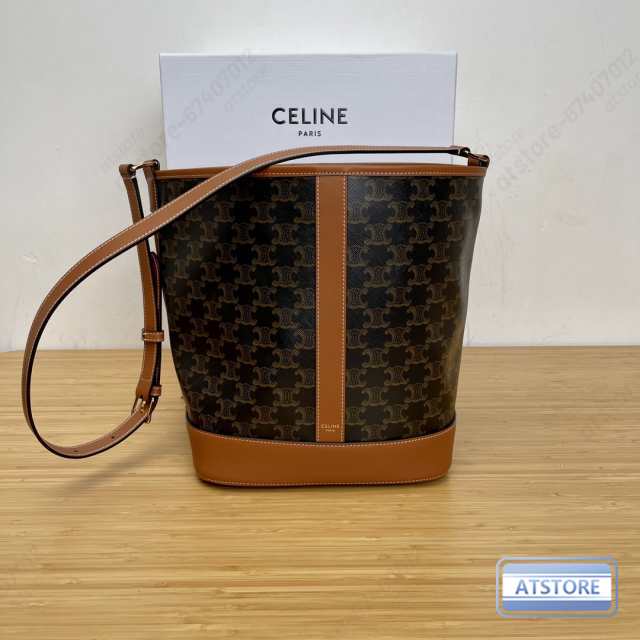 １点限定」CELINE セリーヌ celine ミディアム トリオンフキャンバス ハンドバッグ バケット タン ブランド レディース  バッグの通販はau PAY マーケット - atstore | au PAY マーケット－通販サイト