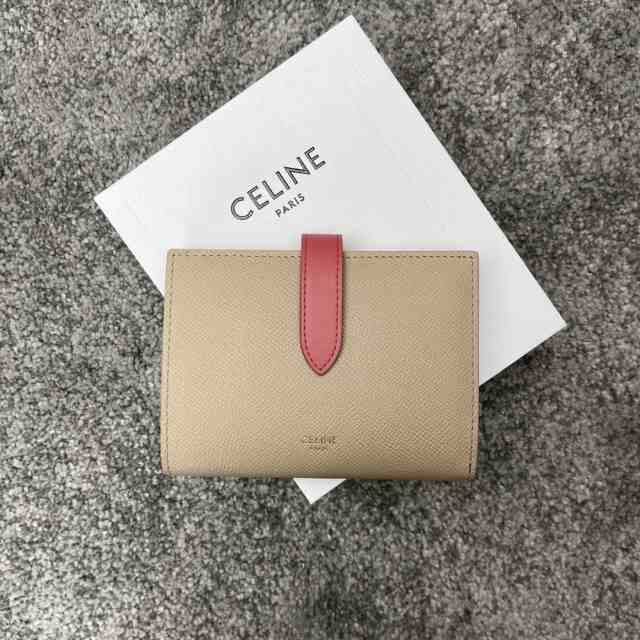 CELINE セリーヌ celine ミディアム ストラップウォレット 財布