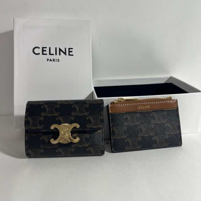 CELINE セリーヌ celine ミディアム コイン入れ付き コンパクト