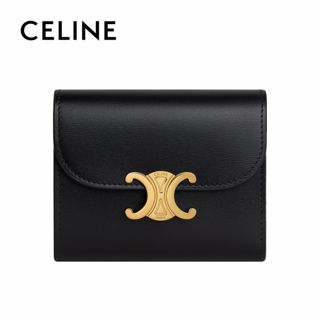 CELINE セリーヌ celine スモール ウォレット トリオンフ ブラック