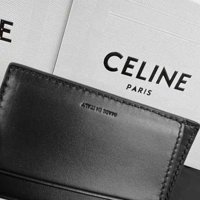 CELINE セリーヌ celine スモール ウォレット トリオンフ ブラック