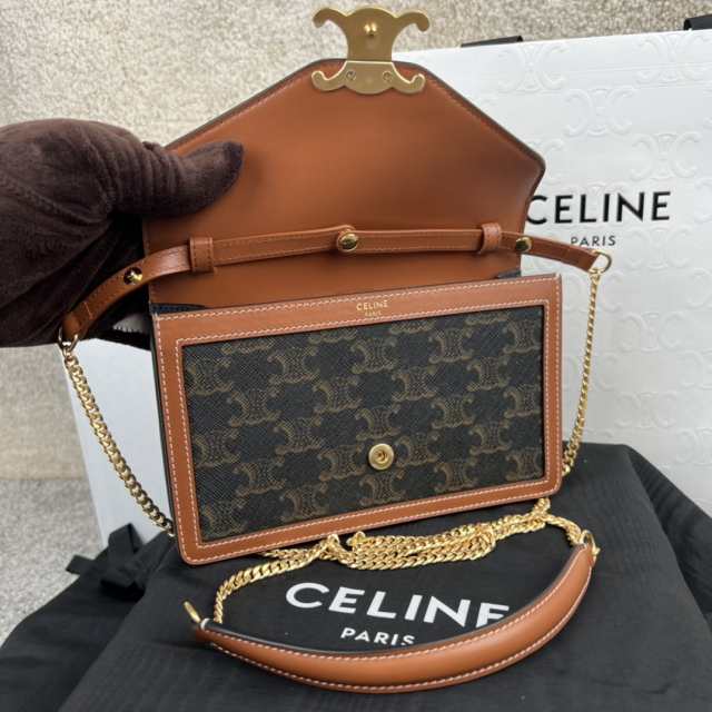 CELINE セリーヌ celine チェーンウォレット ミニ バッグ トリオンフ 