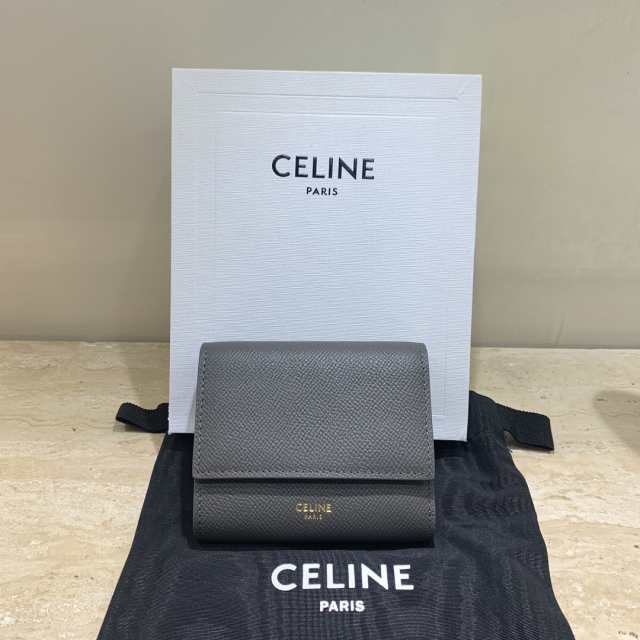 数量限定」CELINE セリーヌ celine スモール トリフォールドウォレット 