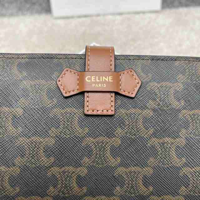 CELINE セリーヌ celine ミディアム タン ストラップウォレット トリオンフキャンバス ラムスキン 財布 レディース 送料無料  ファッシの通販はau PAY マーケット - atstore | au PAY マーケット－通販サイト