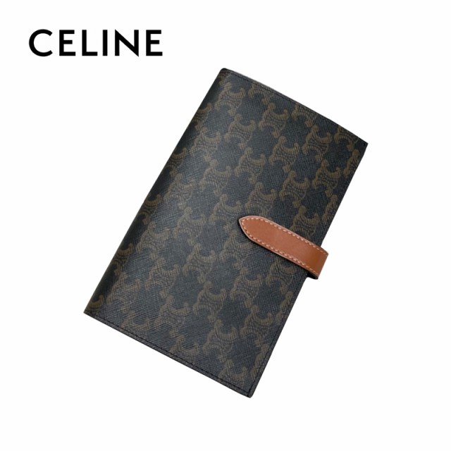 CELINE セリーヌ celine ラージ タン ストラップウォレット トリオンフ