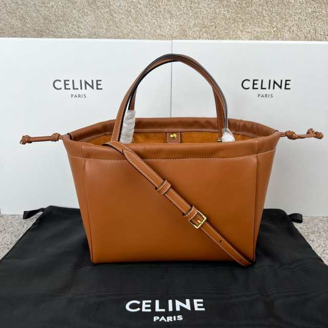 CELINE セリーヌ celine スモール カバ ハンドバッグ ドローストリング ...